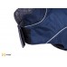 Oblečenie pre psa - zateplený plášť do dažďa DUBLIN 35 cm modrý