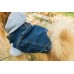 Oblečenie pre psa bunda s kapucňou 25 cm Denim svetlo modrá