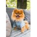Oblečenie pre psa košeľa 40 cm Denim svetlo modrá