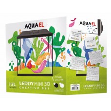 AQUAEL Akvárium Set LEDDY MINI 30 čierne 12,6L