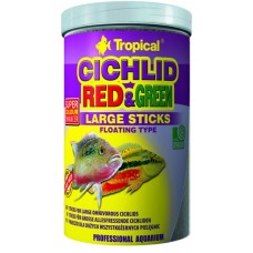 TROPICAL-Cichlid Red & Green Large Sticks 250ml/75g