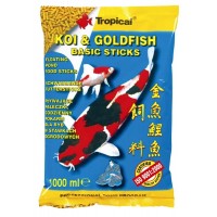 TROPICAL-POND Koi & goldfish basic sticks 1L/90g sáčok