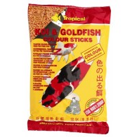 Krmivo pre jazierkové ryby TROPICAL-POND Koi & goldfish colour sticks 1L/90g sáčok