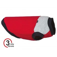 Oblečenie pre psa Denver 40cm červeno-sivé Miniature Schnauzer
