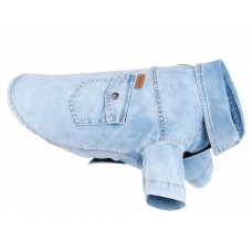 Oblečenie pre psa košeľa 35 cm Denim svetlo modrá