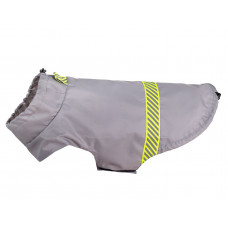 Reflexný plášť pre psa Glow 45 cm sivý