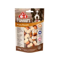 8in1 FLAVOURS Meaty Biscuits 100g