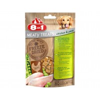 8in1 Dog Freeze Dried Chicken/Peas 50g - lyofilizované kuracie mäso s hrachom