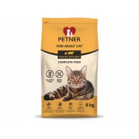 PETNER prémiové krmivo pre dospelé mačky s hydinou a hovädzinou 8kg 