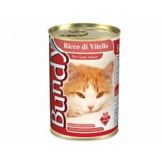 BUNDY CAT konzerva pre mačky paté 400g teľacina (-50%)