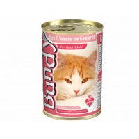 BUNDY CAT konzerva pre mačky paté 400g losos/kreveta (-50%)