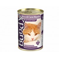 BUNDY CAT konzerva pre mačky paté 400g biele mäso (-50%)