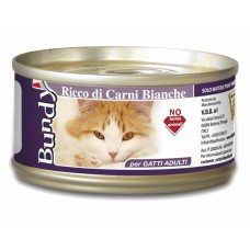 BUNDY CAT konzerva pre mačky paté 85g biele mäso (-50%)