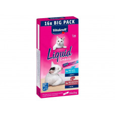 VITAKRAFT-Cat Liquid Snack pečeň/losos 16x15g