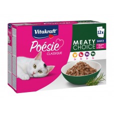 VITAKRAFT- Poésie Sauce multipack kura,kačka,jahňa,zverina 12x85g kapsička