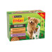 FRISKIES TASTY STRIPS Dog kapsička kura/morka/kačica so zeleninou v šťave 12x85g