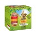 FRISKIES Dog ADULT kapsička hovädzina + zemiaky, kura + mrkva, jahňa + mrkva šťava 24x100g