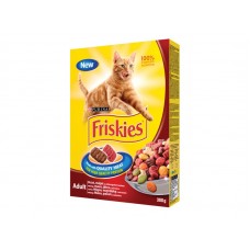 FRISKIES Cat granule adult s hovädzím, kuraťom a zeleninou 300g