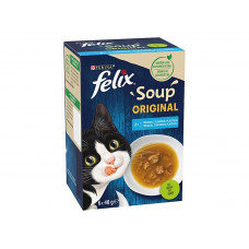 FELIX Soup polievky s treskou, tuniakom a platesou 6x48g