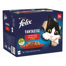 FELIX Fantastic kapsičky - kura / hovädzie / králik / jahňacie v želé 24x85g