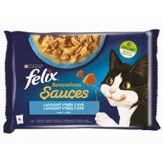 FELIX Sensations Sauces kapsičky - treska / sardinka v omáčke 4x85g