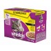 WHISKAS kapsičky hydinový výber - kura / kačka / hydina / morka v šťave 12x100g