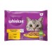 WHISKAS kapsička hydinový výber - kura / morka v želé 4x85g