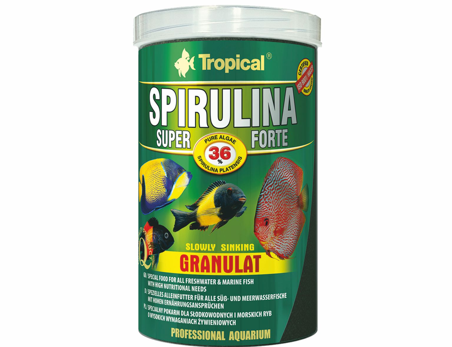 TROPICAL-SuperSpirulinaForte gran.36% 1000ml