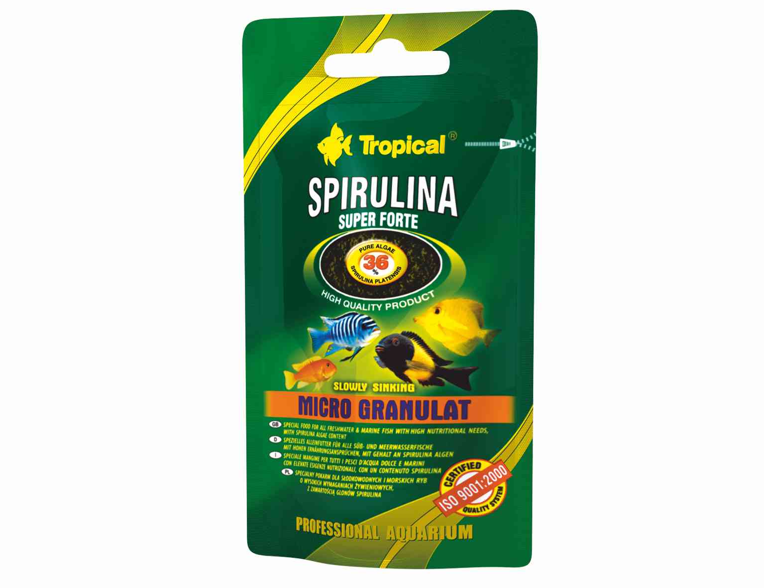 TROPICAL-SpirulinaForteMicro gran.36% doypack 22g