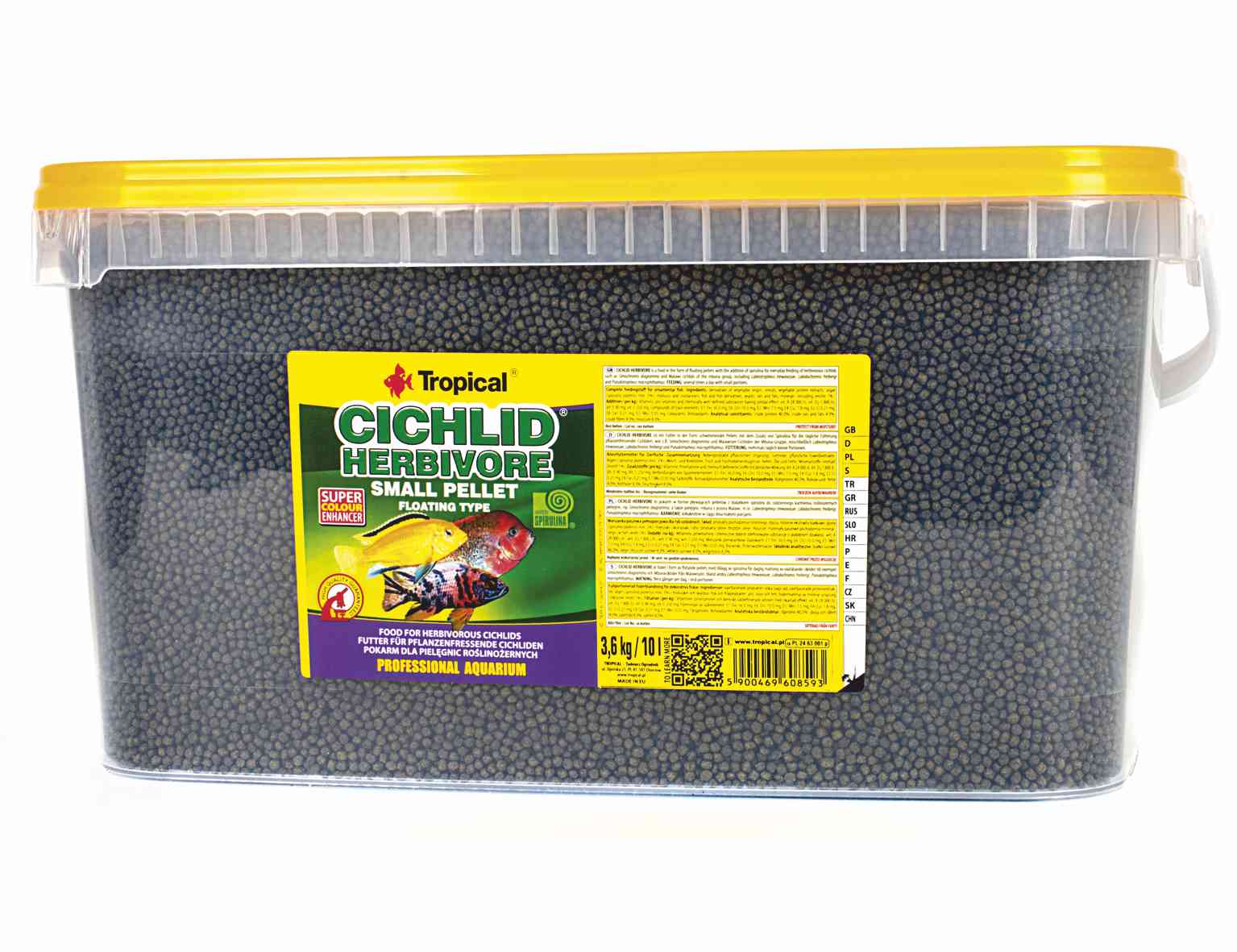 TROPICAL-Cichl.Herbivore S Pellet 10L/3,6kg