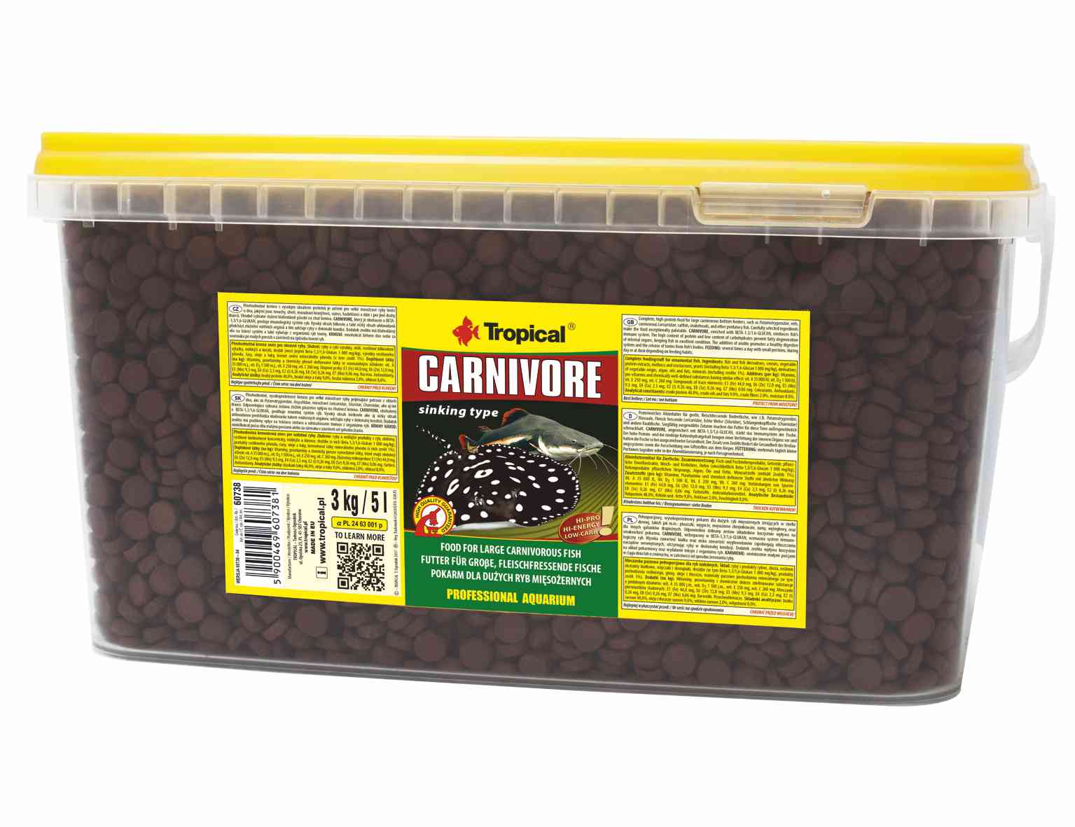 TROPICAL-Carnivore 5L/3kg tabletky