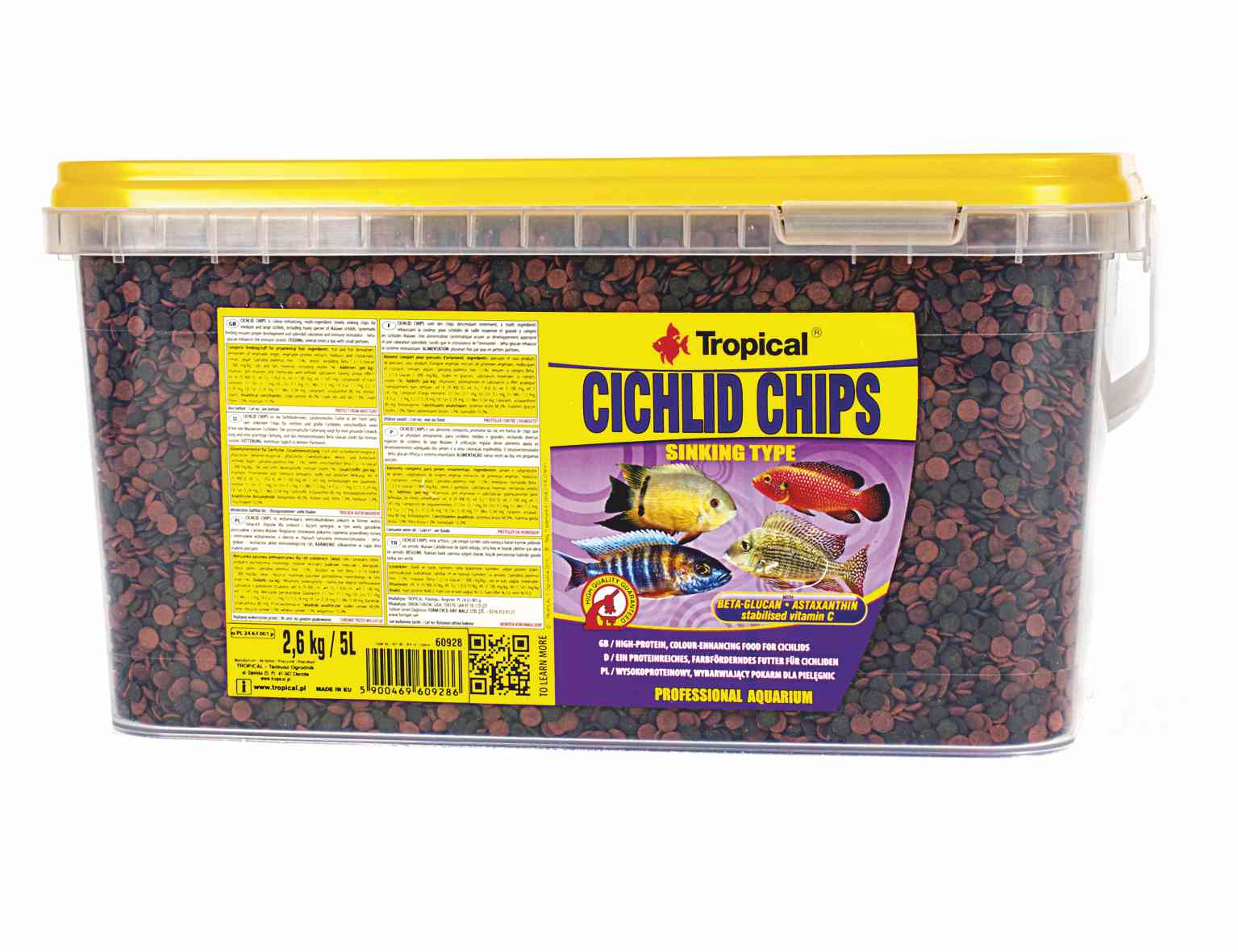 TROPICAL- Cichlid chips 5L/2,6kg