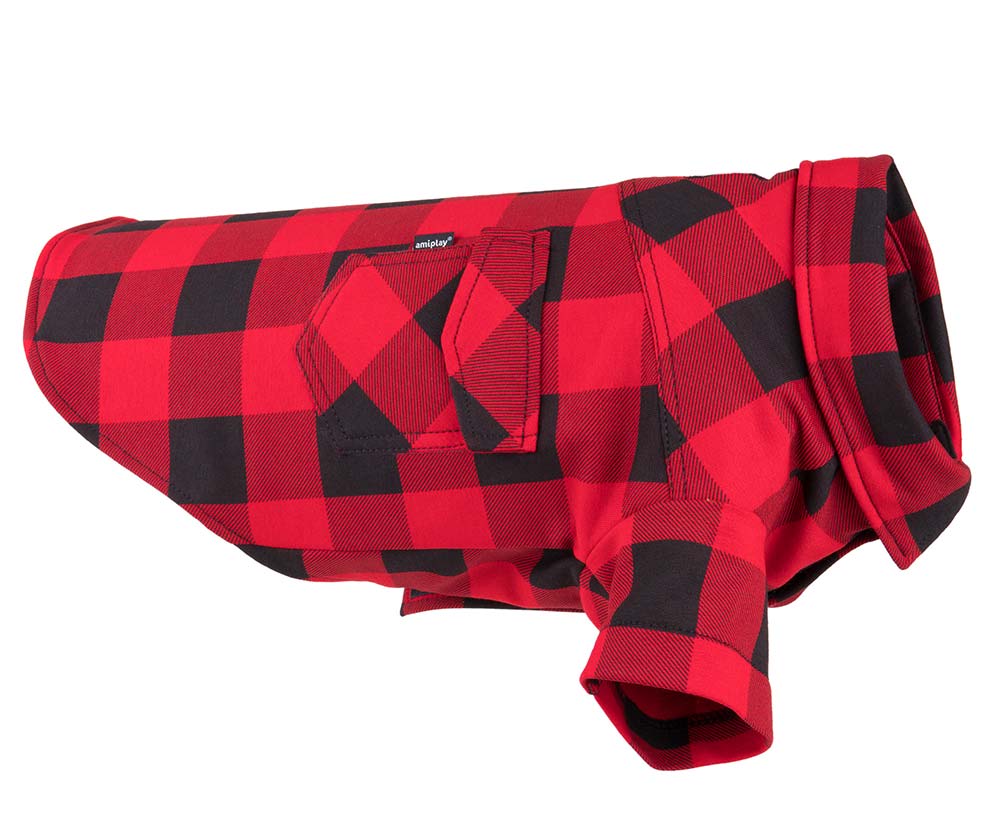 Oblečenie pre psa košeľa 25 cm Ranger červená