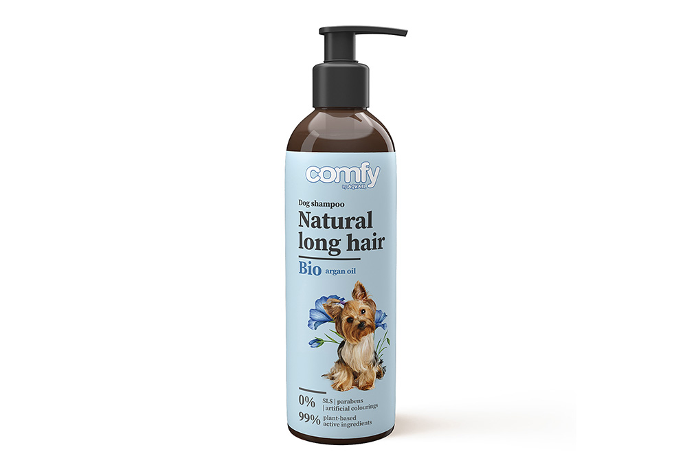 COMFY NATURAL šampón pre psov na dlhú srsť 250ml