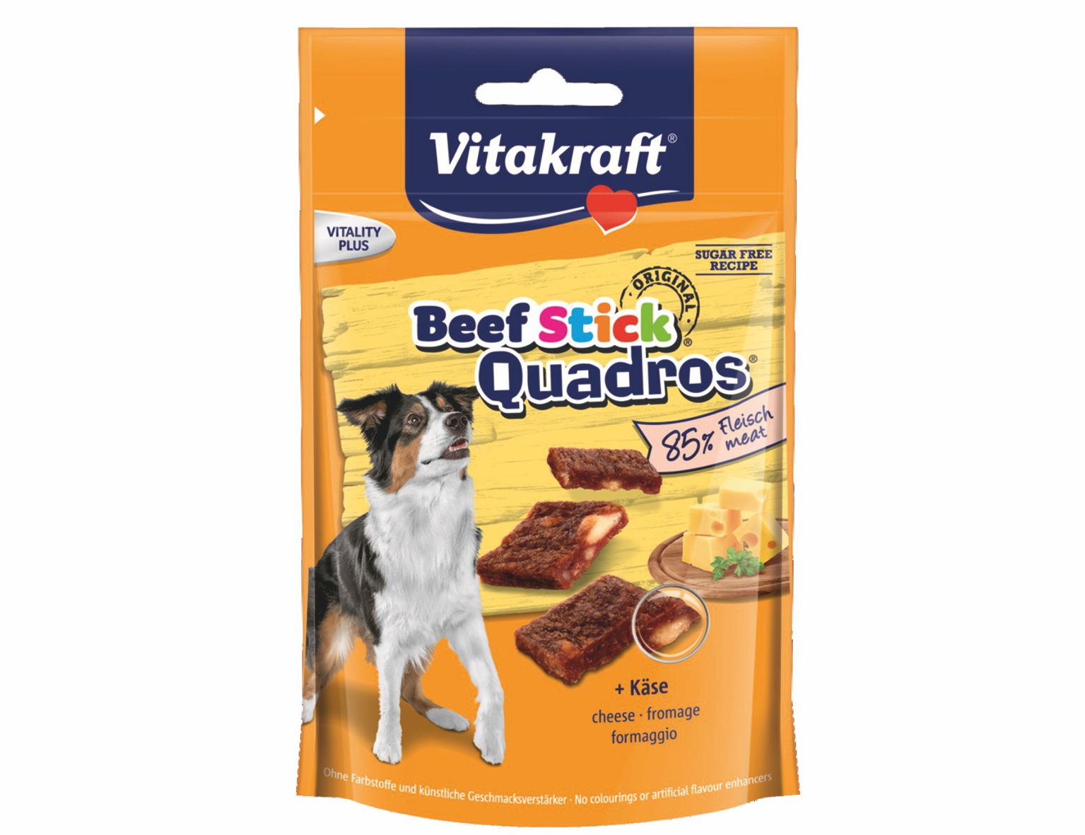 VITAKRAFT-Beef Stick Quadros pre psov syr 70g