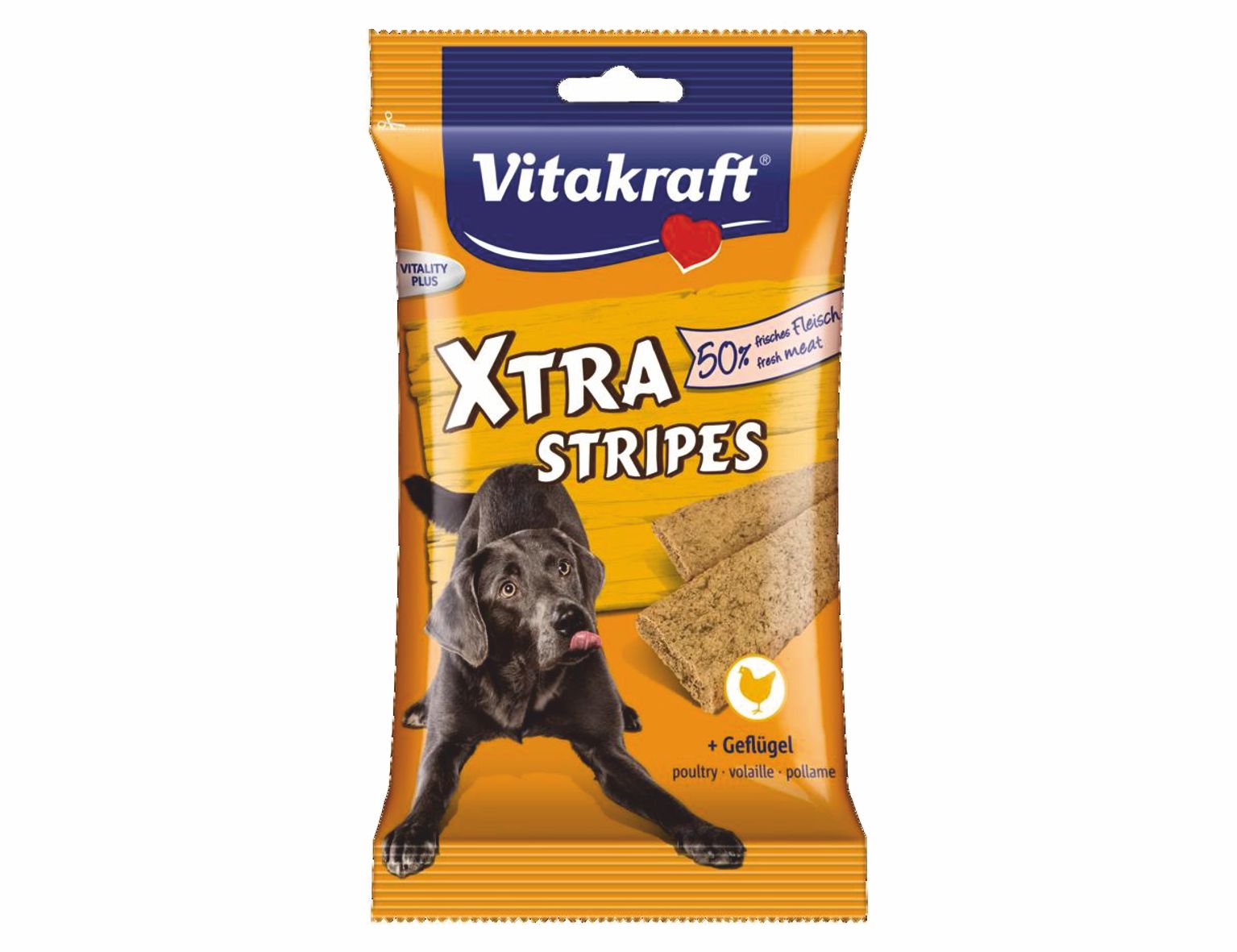 VITAKRAFT-Extra Stripes pre psov hydinové 200g