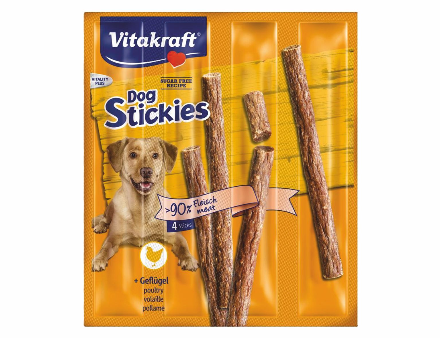 VITAKRAFT-Dog Stickies hydinové 4x11g