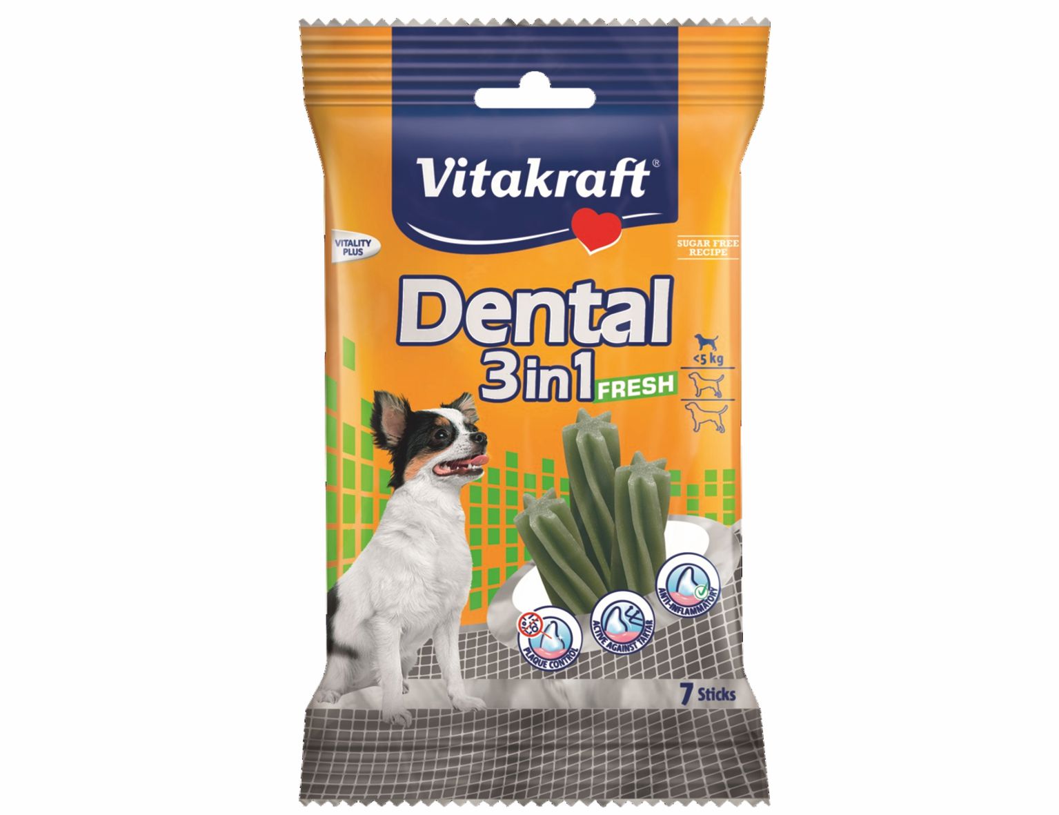 VITAKRAFT-Dental Sticks 3in1 FRESH XS
