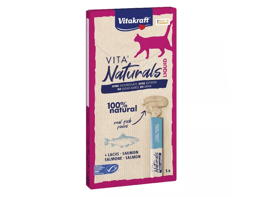 VITAKRAFT-Cat Naturals Liquid losos 5x15g