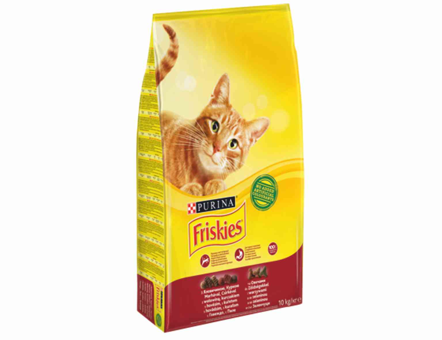 FRISKIES Cat granule adult s hovädzím, kuraťom a zeleninou 10kg
