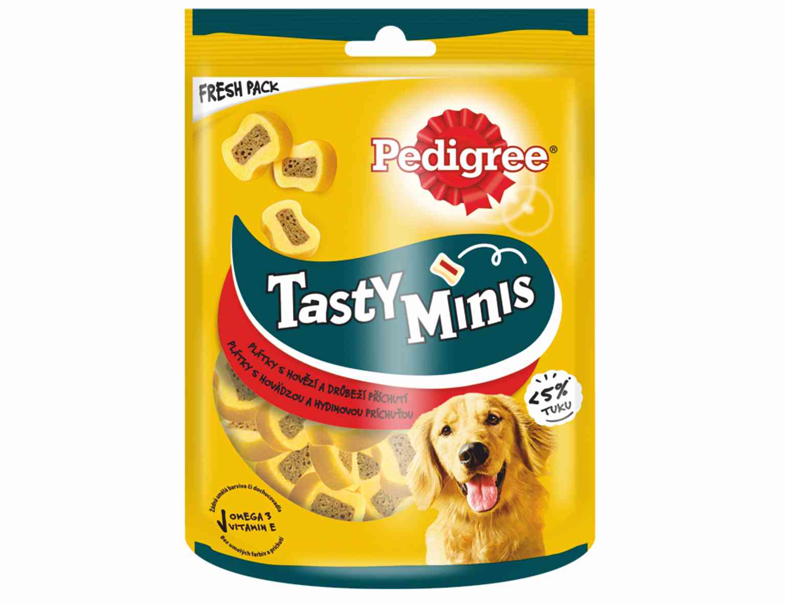 Pedigree Tasty Minis - hovädzia a hydinová príchuť 155g