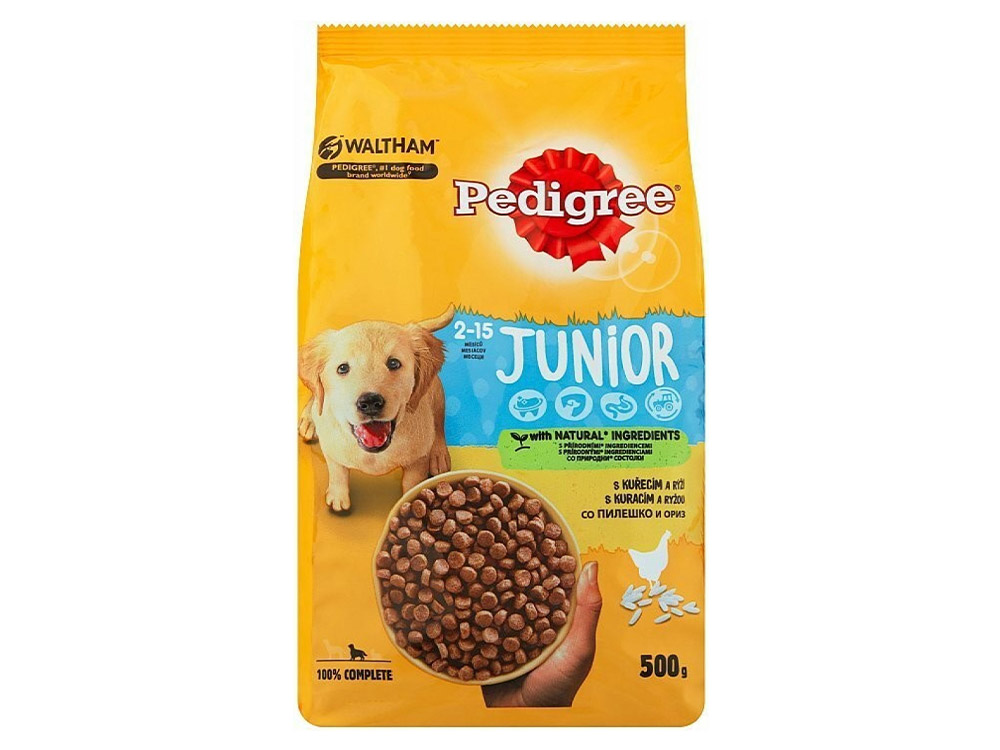 PEDIGREE granule Junior pre šteňatá 500g